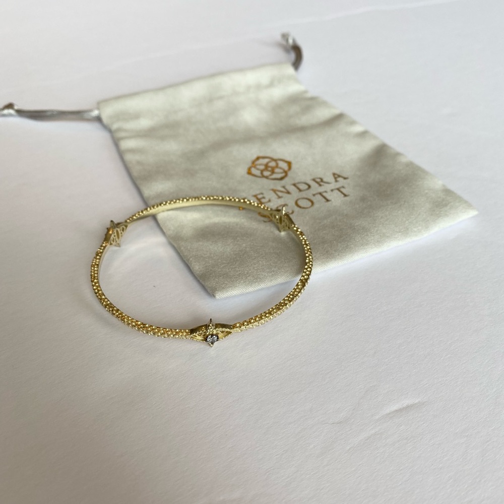 Kendra Scott Gold Evil Eye Bangle